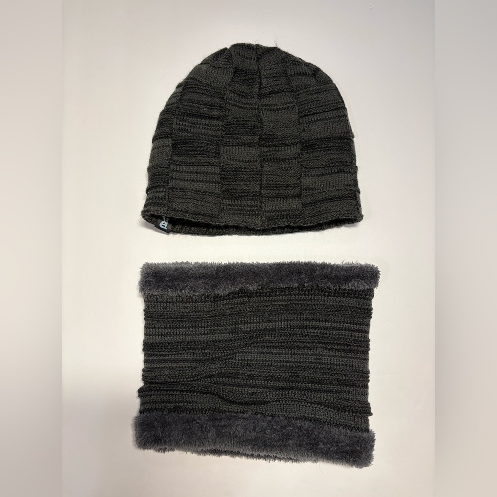 Winter Neck Warmer Beanie Set - Warm Beanie and Cozy Neck Warmer - UNISEX